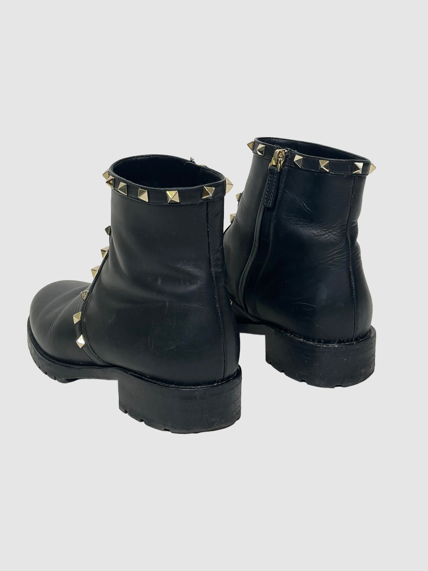 Valentino Ankle Boots with Studs - Size 39