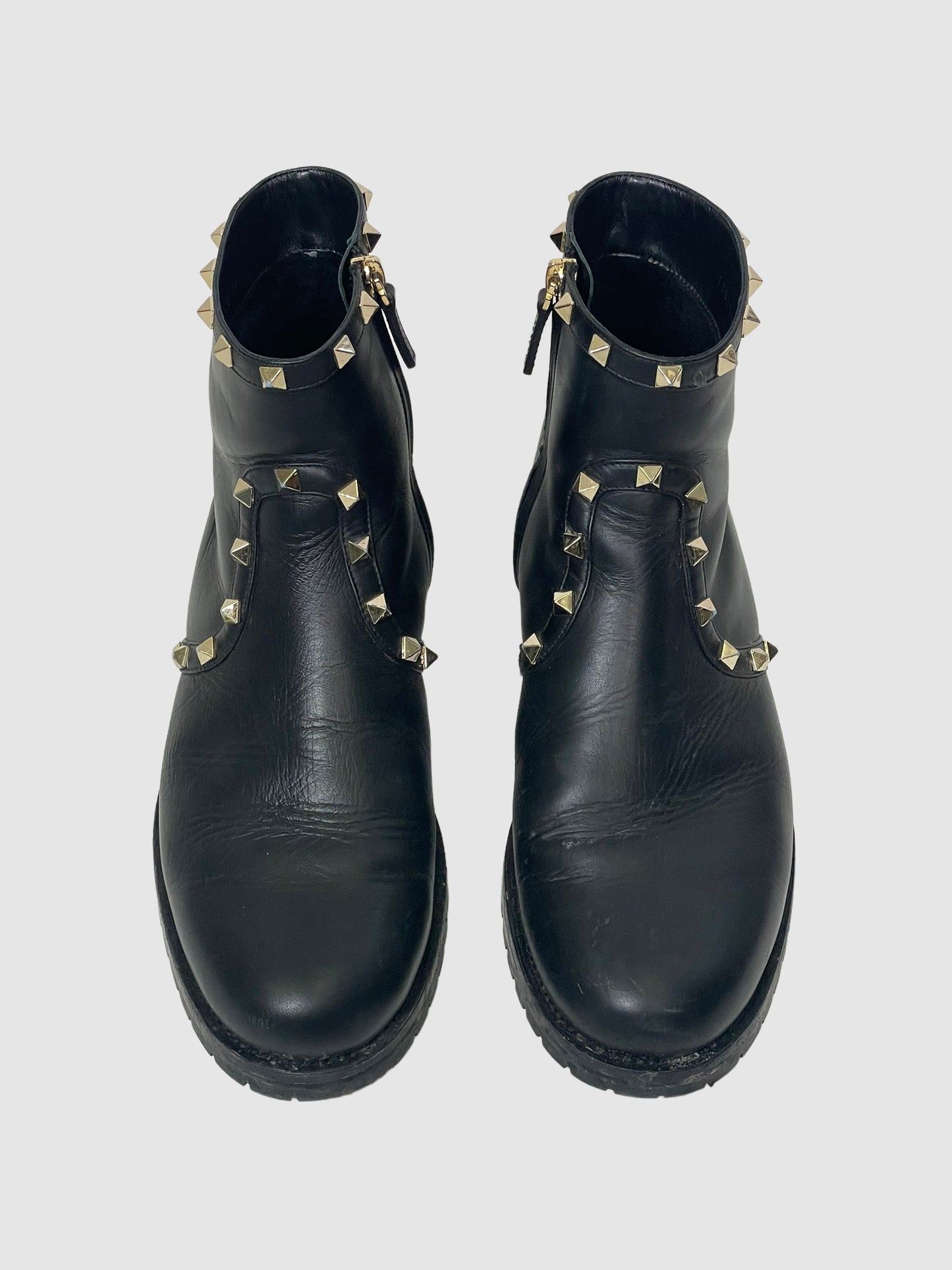 Valentino Ankle Boots with Studs - Size 39