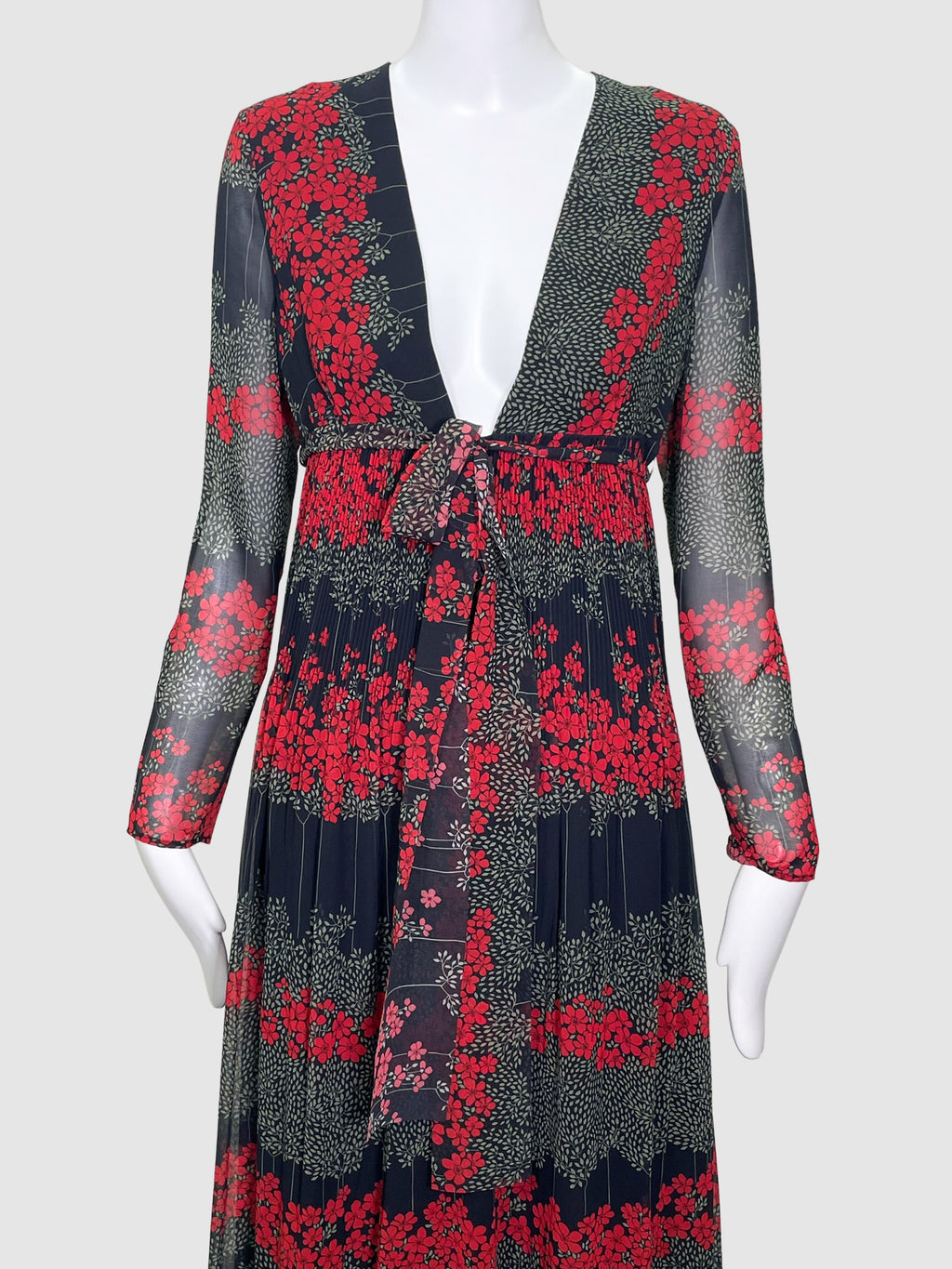 RED Valentino Floral Print Maxi Dress - Size 42