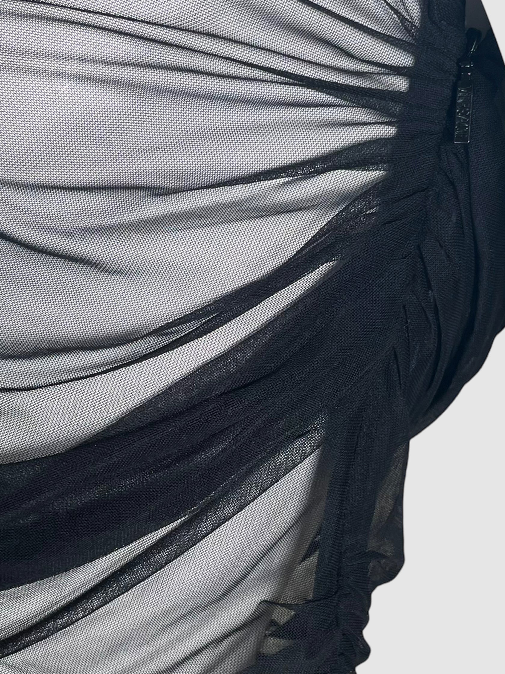 Sheer Ruched Dress - Size 44