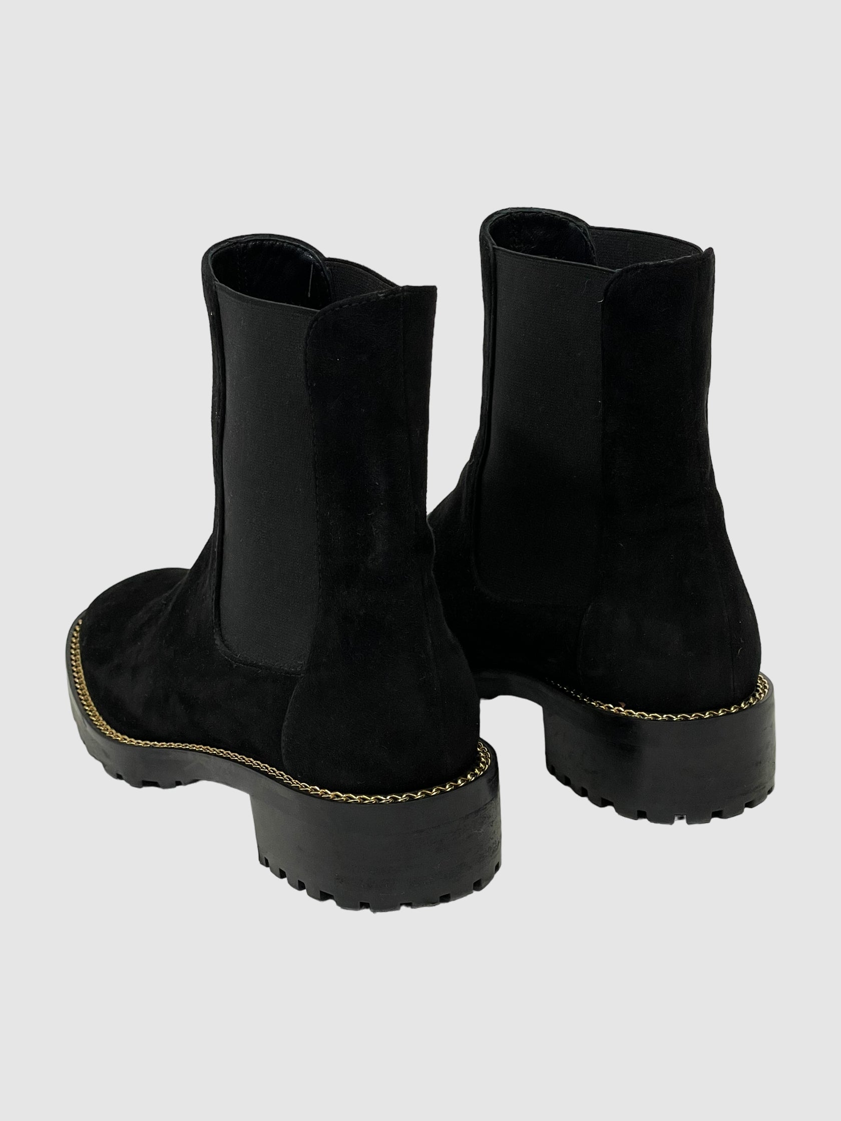 Suede Ankle Boots - Size 8