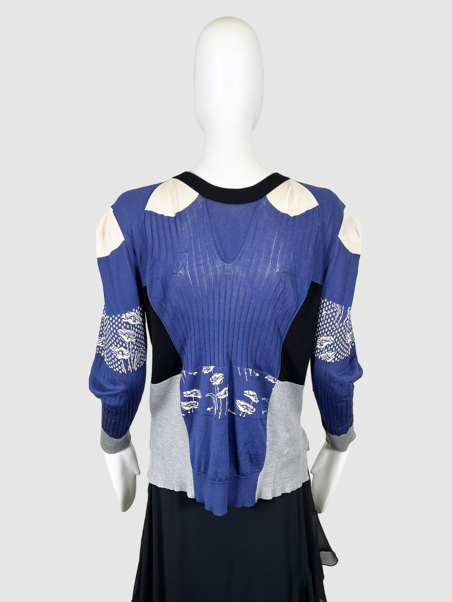 Maison Margiela Silk Lace-Up Cardigan - Size M/L